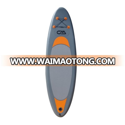 Grey Color Durable Drop Stitch Material SUP Boards Inflatable with EVA Pad