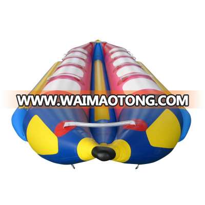 PVC inflatable water banana boat for sale inflatable flying fish banana boat