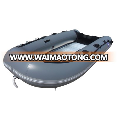 Inflatable Boat with Aluminum Floor 4-Person Raft Fishing Boat 390cm